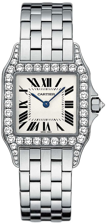Cartier Santos Demoiselle 18k White Gold Ladies Swiss Quartz Wristwatch-WF9003Y8 Cartier Santos Demoiselle 18k White Gold Ladies Swiss Quartz Wristwatch-WF9003Y8