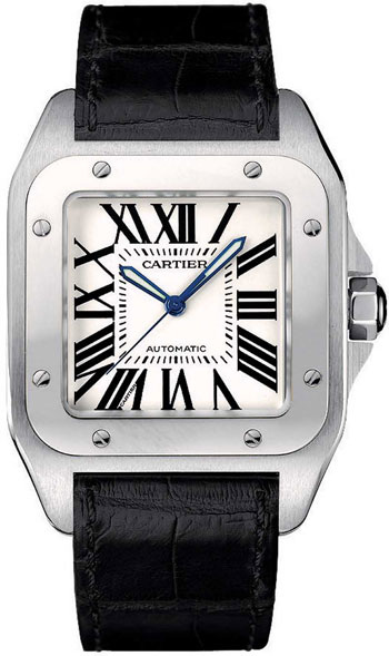 Cartier Santos 100 Fashionable Mens Automatic Wristwatch-W20073X8 Cartier Santos 100 Fashionable Mens Automatic Wristwatch-W20073X8