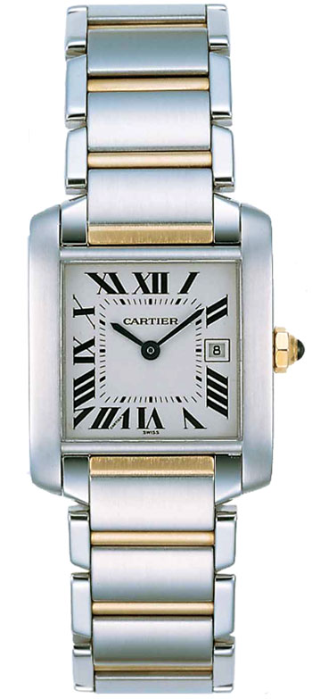 Cartier Tank Francaise Series 18k Yellow Gold and Stainless Steel Ladies Swiss Quartz Wristwatch-W51012Q4 Cartier Tank Francaise Series 18k Yellow Gold and Stainless Steel Ladies Swiss Quartz Wristwatch-W51012Q4