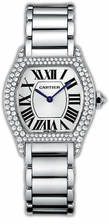 Cartier Tortue Small Fashionable 18kt White Gold Ladies Manual Winding Wristwatch-WA5049W9 Cartier Tortue Small Fashionable 18kt White Gold Ladies Manual Winding Wristwatch-WA5049W9