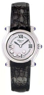 Chopard Happy Sport Series Diamond Steel Style Ladies Quartz Watch 278245-23 in Black Chopard Happy Sport Series Diamond Steel Style Ladies Quartz Watch 278245-23 in Black