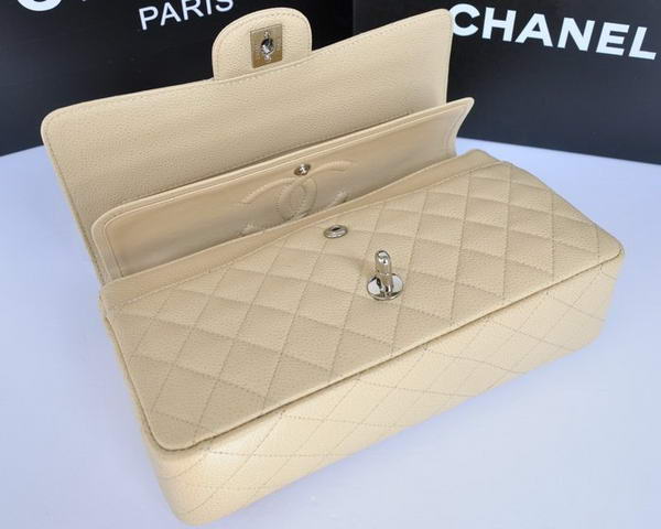 Chanel A1112 2.55 Series Flap Bag Original Caviar Leather Apricot Chanel A1112 2.55 Series Flap Bag Original Caviar Leather Apricot