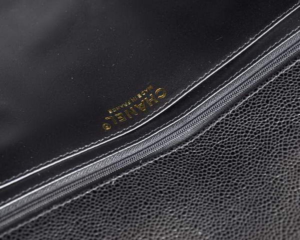 Chanel A47600 Black Original Caviar Leather Jumbo Flap Bag Gold Chanel A47600 Black Original Caviar Leather Jumbo Flap Bag Gold