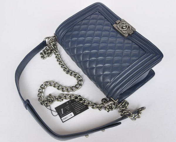 Hot Style Chanel A67086 Royalblue Le Boy Flap Shoulder Bag Silver Hot Style Chanel A67086 Royalblue Le Boy Flap Shoulder Bag Silver
