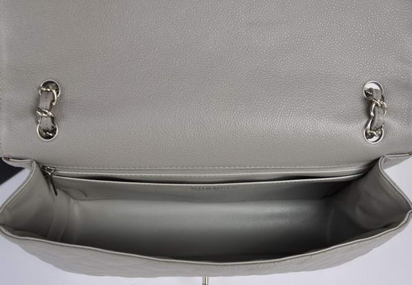 Chanel Original Caviar Leather Jumbo Flap Bag A47600 Grey Chanel Original Caviar Leather Jumbo Flap Bag A47600 Grey
