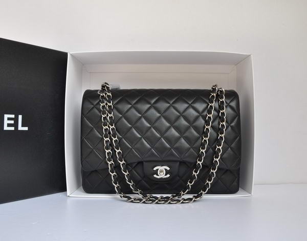 Chanel Original Leather Jumbo Flap Bag A47600 Black Chanel Original Leather Jumbo Flap Bag A47600 Black