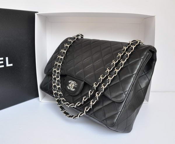 Chanel Original Leather Jumbo Flap Bag A47600 Black Chanel Original Leather Jumbo Flap Bag A47600 Black