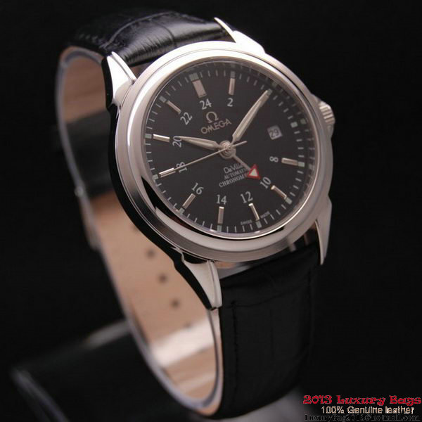 OMEGA DE VILLE Automatic Chronometer Steel on Black Leather Strap OM77204 OMEGA DE VILLE Automatic Chronometer Steel on Black Leather Strap OM77204