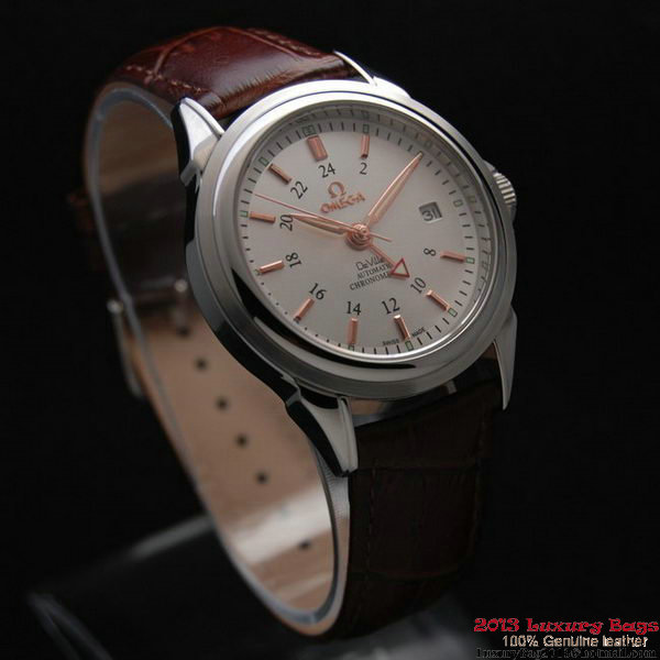 OMEGA DE VILLE Automatic Chronometer Steel on Brown Leather Strap OM77216 OMEGA DE VILLE Automatic Chronometer Steel on Brown Leather Strap OM77216