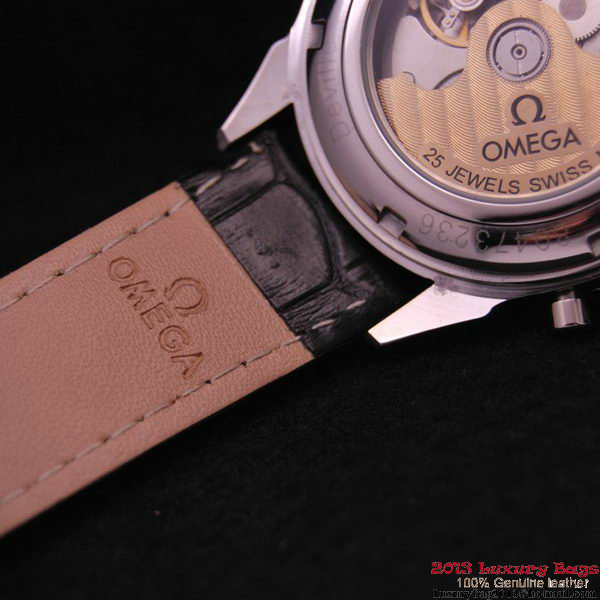 OMEGA DE VILLE CO-AXIAL CHRONOSCOPE Red Gold on Black Leather Strap OM77419 OMEGA DE VILLE CO-AXIAL CHRONOSCOPE Red Gold on Black Leather Strap OM77419