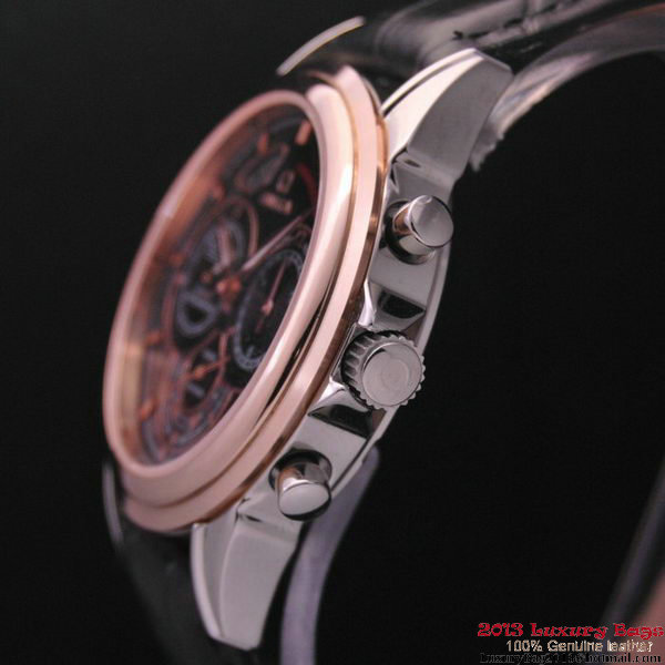 OMEGA DE VILLE CO-AXIAL CHRONOSCOPE Red Gold on Black Leather Strap OM77423 OMEGA DE VILLE CO-AXIAL CHRONOSCOPE Red Gold on Black Leather Strap OM77423