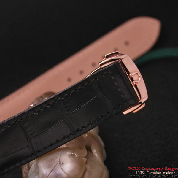 OMEGA DE VILLE CO-AXIAL CHRONOSCOPE Red Gold on Black Leather Strap OM77427 OMEGA DE VILLE CO-AXIAL CHRONOSCOPE Red Gold on Black Leather Strap OM77427