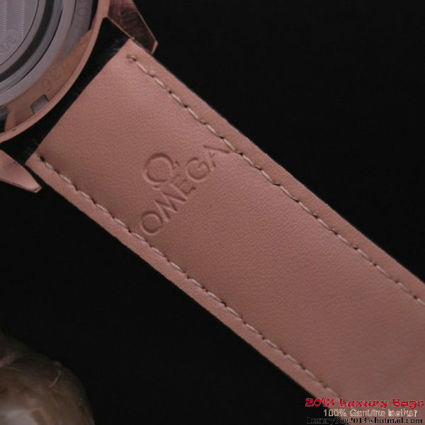 OMEGA DE VILLE CO-AXIAL CHRONOSCOPE Red Gold on Black Leather Strap OM77427 OMEGA DE VILLE CO-AXIAL CHRONOSCOPE Red Gold on Black Leather Strap OM77427