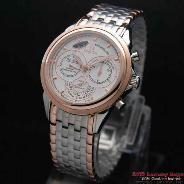 OMEGA DE VILLE CO-AXIAL CHRONOSCOPE Red Gold on Steel Strap OM77429 OMEGA DE VILLE CO-AXIAL CHRONOSCOPE Red Gold on Steel Strap OM77429