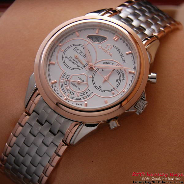 OMEGA DE VILLE CO-AXIAL CHRONOSCOPE Red Gold on Steel Strap OM77429 OMEGA DE VILLE CO-AXIAL CHRONOSCOPE Red Gold on Steel Strap OM77429
