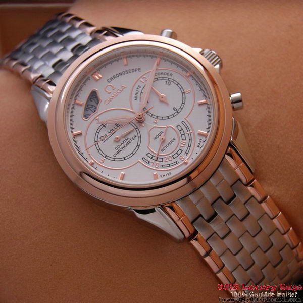 OMEGA DE VILLE CO-AXIAL CHRONOSCOPE Red Gold on Steel Strap OM77429 OMEGA DE VILLE CO-AXIAL CHRONOSCOPE Red Gold on Steel Strap OM77429