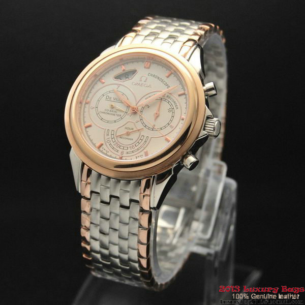 OMEGA DE VILLE CO-AXIAL CHRONOSCOPE Red Gold on Steel Strap OM77429 OMEGA DE VILLE CO-AXIAL CHRONOSCOPE Red Gold on Steel Strap OM77429