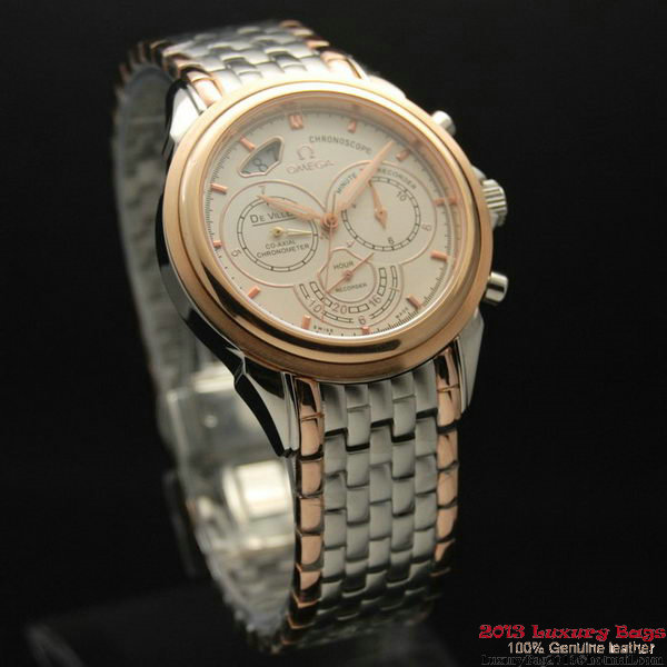 OMEGA DE VILLE CO-AXIAL CHRONOSCOPE Red Gold on Steel Strap OM77429 OMEGA DE VILLE CO-AXIAL CHRONOSCOPE Red Gold on Steel Strap OM77429