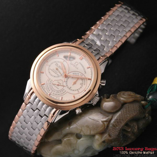 OMEGA DE VILLE CO-AXIAL CHRONOSCOPE Red Gold on Steel Strap OM77429 OMEGA DE VILLE CO-AXIAL CHRONOSCOPE Red Gold on Steel Strap OM77429