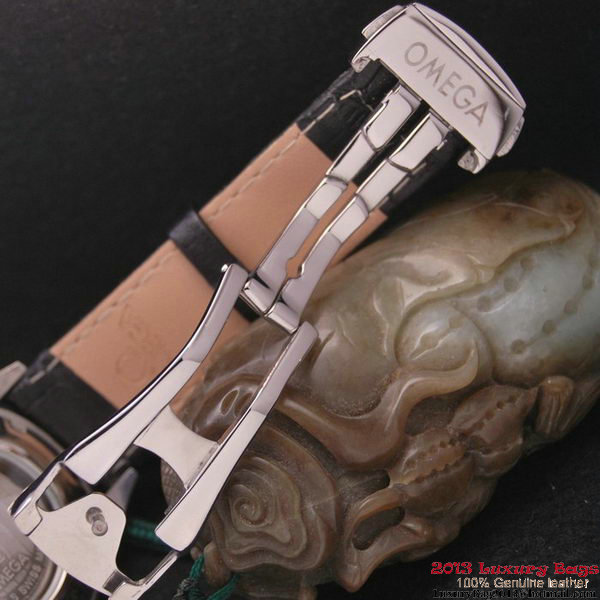 OMEGA DE VILLE CO-AXIAL CHRONOSCOPE Steel on Black Leather Strap OM77405 OMEGA DE VILLE CO-AXIAL CHRONOSCOPE Steel on Black Leather Strap OM77405