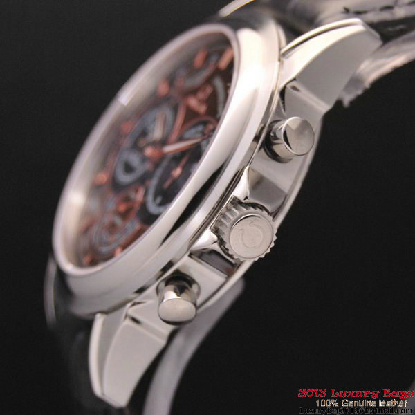 OMEGA DE VILLE CO-AXIAL CHRONOSCOPE Steel on Black Leather Strap OM77405 OMEGA DE VILLE CO-AXIAL CHRONOSCOPE Steel on Black Leather Strap OM77405