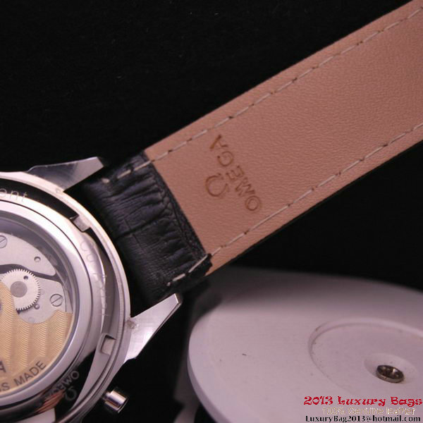 OMEGA DE VILLE CO-AXIAL CHRONOSCOPE Steel on Black Leather Strap OM77409 OMEGA DE VILLE CO-AXIAL CHRONOSCOPE Steel on Black Leather Strap OM77409