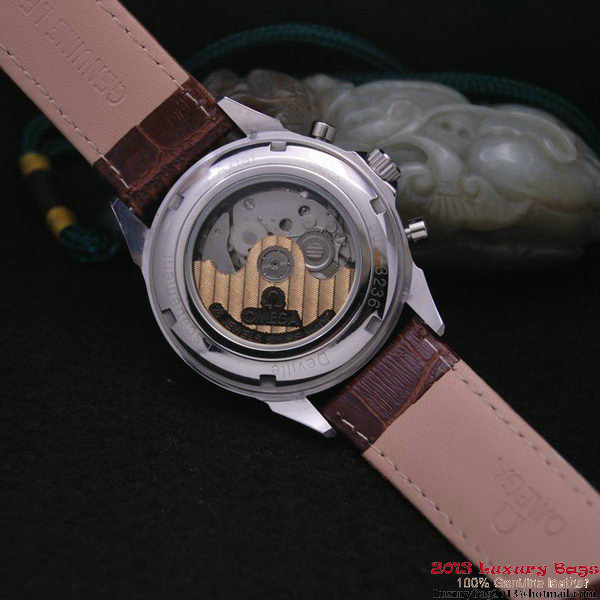 OMEGA DE VILLE CO-AXIAL CHRONOSCOPE Steel on Brown Leather Strap OM77401 OMEGA DE VILLE CO-AXIAL CHRONOSCOPE Steel on Brown Leather Strap OM77401