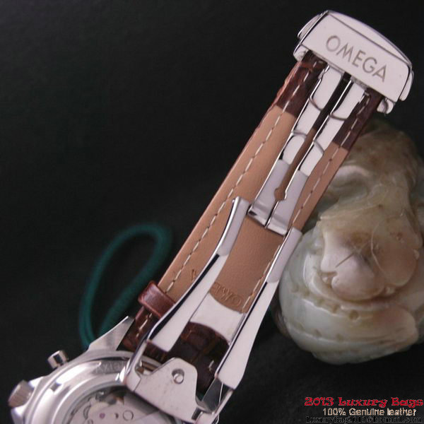 OMEGA DE VILLE CO-AXIAL CHRONOSCOPE Steel on Brown Leather Strap OM77406 OMEGA DE VILLE CO-AXIAL CHRONOSCOPE Steel on Brown Leather Strap OM77406