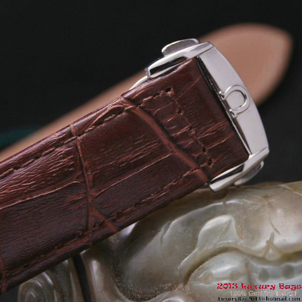 OMEGA DE VILLE CO-AXIAL CHRONOSCOPE Steel on Brown Leather Strap OM77408 OMEGA DE VILLE CO-AXIAL CHRONOSCOPE Steel on Brown Leather Strap OM77408
