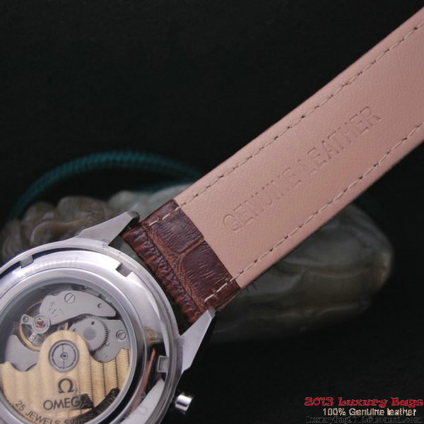 OMEGA DE VILLE CO-AXIAL CHRONOSCOPE Steel on Brown Leather Strap OM77410 OMEGA DE VILLE CO-AXIAL CHRONOSCOPE Steel on Brown Leather Strap OM77410