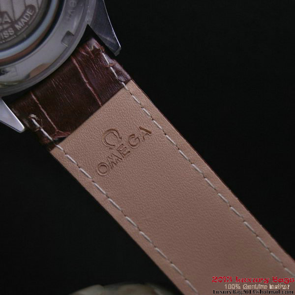 OMEGA DE VILLE CO-AXIAL CHRONOSCOPE Steel on Brown Leather Strap OM77410 OMEGA DE VILLE CO-AXIAL CHRONOSCOPE Steel on Brown Leather Strap OM77410