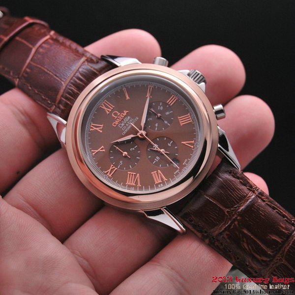 OMEGA DE VILLE CO-AXIAL Chronometer Red Gold on Brown Leather Strap OM77503 OMEGA DE VILLE CO-AXIAL Chronometer Red Gold on Brown Leather Strap OM77503