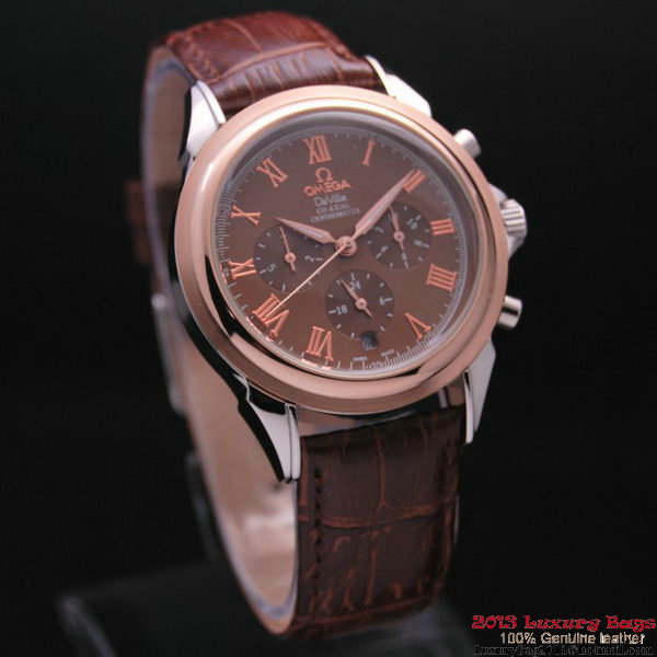 OMEGA DE VILLE CO-AXIAL Chronometer Red Gold on Brown Leather Strap OM77503 OMEGA DE VILLE CO-AXIAL Chronometer Red Gold on Brown Leather Strap OM77503
