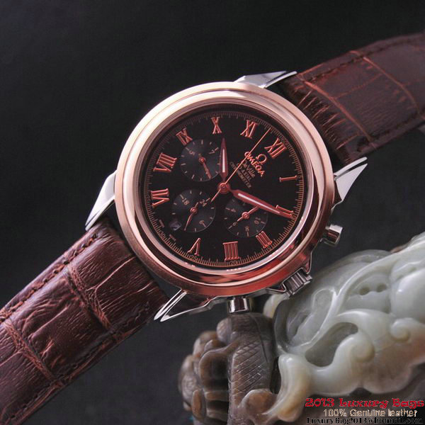 OMEGA DE VILLE CO-AXIAL Chronometer Red Gold on Brown Leather Strap OM77505 OMEGA DE VILLE CO-AXIAL Chronometer Red Gold on Brown Leather Strap OM77505
