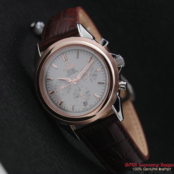 OMEGA DE VILLE CO-AXIAL Chronometer Red Gold on Brown Leather Strap OM77507 OMEGA DE VILLE CO-AXIAL Chronometer Red Gold on Brown Leather Strap OM77507