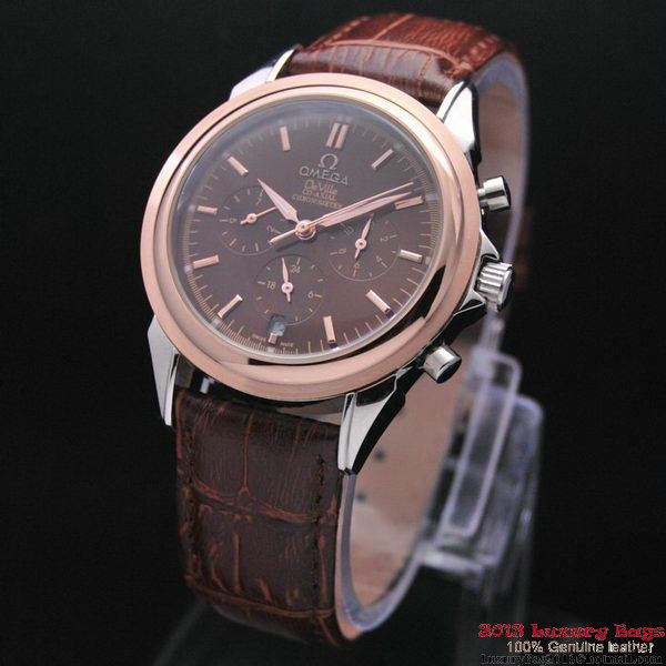 OMEGA DE VILLE CO-AXIAL Chronometer Red Gold on Brown Leather Strap OM77509 OMEGA DE VILLE CO-AXIAL Chronometer Red Gold on Brown Leather Strap OM77509