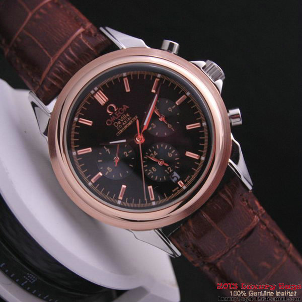 OMEGA DE VILLE CO-AXIAL Chronometer Red Gold on Brown Leather Strap OM77511 OMEGA DE VILLE CO-AXIAL Chronometer Red Gold on Brown Leather Strap OM77511