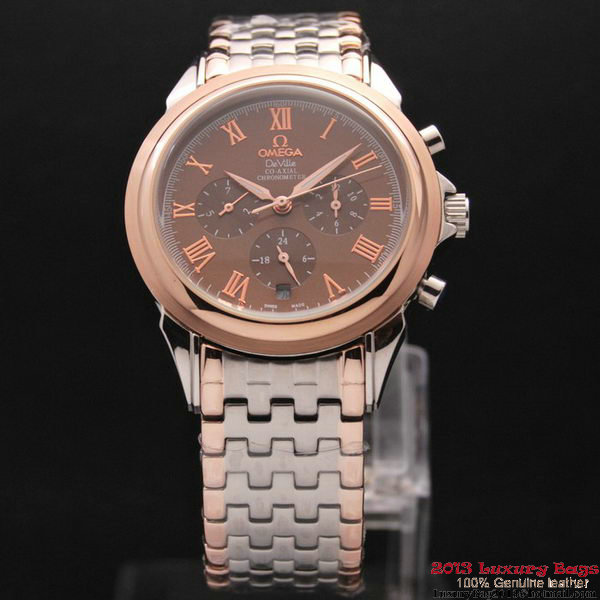 OMEGA DE VILLE CO-AXIAL Chronometer Red Gold on Steel Strap OM77518 OMEGA DE VILLE CO-AXIAL Chronometer Red Gold on Steel Strap OM77518