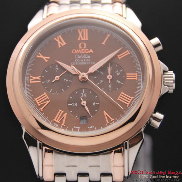 OMEGA DE VILLE CO-AXIAL Chronometer Red Gold on Steel Strap OM77518 OMEGA DE VILLE CO-AXIAL Chronometer Red Gold on Steel Strap OM77518