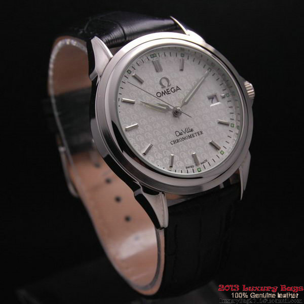 OMEGA DE VILLE Chronometer Steel on Black Strap OM77306 OMEGA DE VILLE Chronometer Steel on Black Strap OM77306