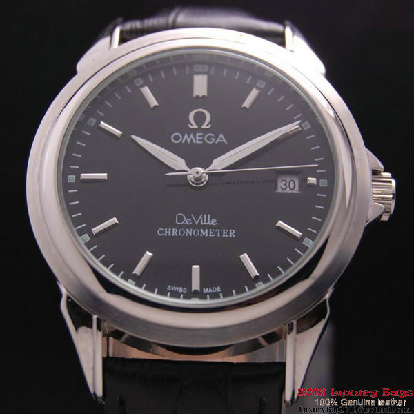 OMEGA DE VILLE Chronometer Steel on Black Strap OM77308 OMEGA DE VILLE Chronometer Steel on Black Strap OM77308