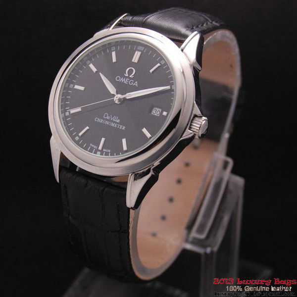 OMEGA DE VILLE Chronometer Steel on Black Strap OM77308 OMEGA DE VILLE Chronometer Steel on Black Strap OM77308