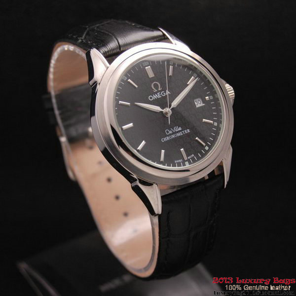 OMEGA DE VILLE Chronometer Steel on Black Strap OM77308 OMEGA DE VILLE Chronometer Steel on Black Strap OM77308