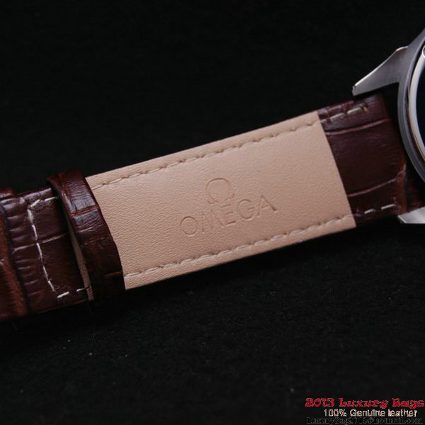 OMEGA DE VILLE Chronometer Steel on Brown Strap OM77305 OMEGA DE VILLE Chronometer Steel on Brown Strap OM77305