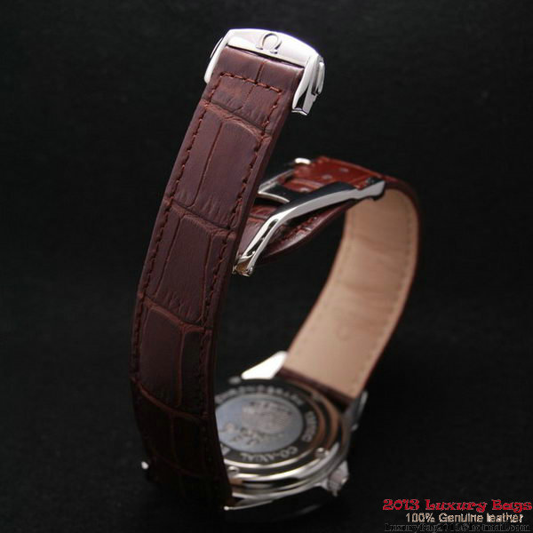 OMEGA DE VILLE Chronometer Steel on Brown Strap OM77305 OMEGA DE VILLE Chronometer Steel on Brown Strap OM77305