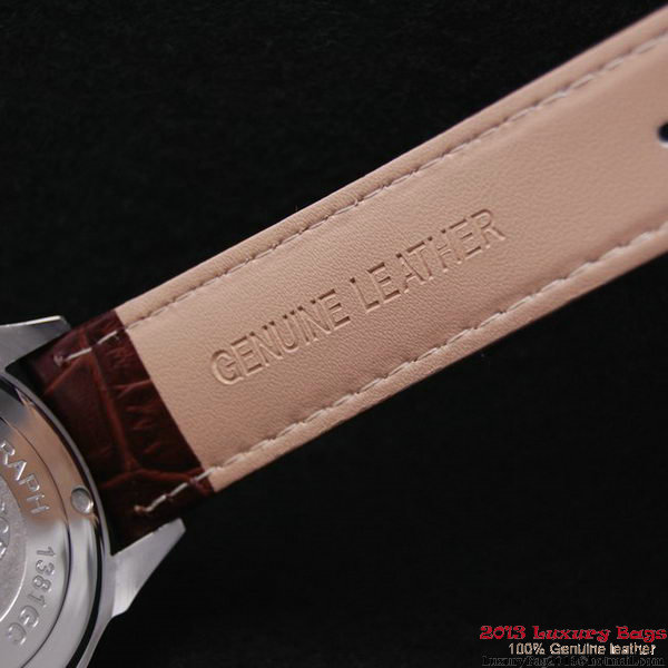 OMEGA DE VILLE Chronometer Steel on Brown Strap OM77307 OMEGA DE VILLE Chronometer Steel on Brown Strap OM77307