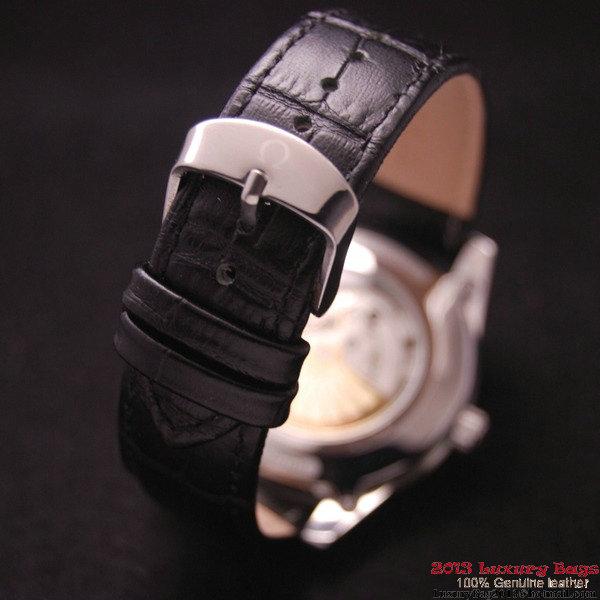 OMEGA DE VILLE Co-AXIAL CHRONOMETER Steel on Black Leather Strap OM77011 OMEGA DE VILLE Co-AXIAL CHRONOMETER Steel on Black Leather Strap OM77011