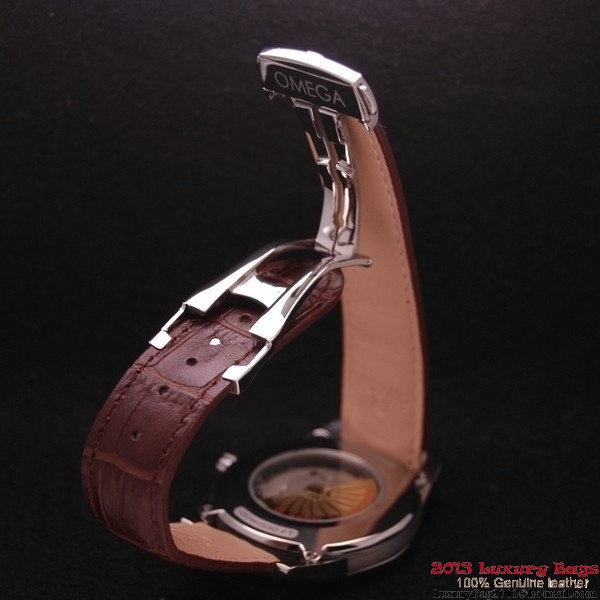 OMEGA DE VILLE Co-AXIAL CHRONOMETER Steel on Brown Leather Strap OM77005 OMEGA DE VILLE Co-AXIAL CHRONOMETER Steel on Brown Leather Strap OM77005