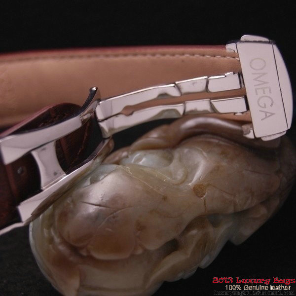 OMEGA DE VILLE Co-AXIAL CHRONOMETER Steel on Brown Leather Strap OM77005 OMEGA DE VILLE Co-AXIAL CHRONOMETER Steel on Brown Leather Strap OM77005