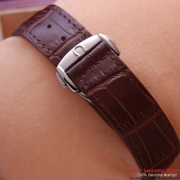 OMEGA DE VILLE Co-AXIAL CHRONOMETER Steel on Brown Leather Strap OM77005 OMEGA DE VILLE Co-AXIAL CHRONOMETER Steel on Brown Leather Strap OM77005
